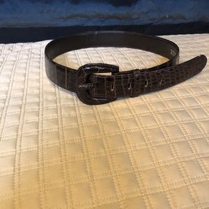 TITI DELL’ACQUA Brown Alligator Belt sz M- Italy